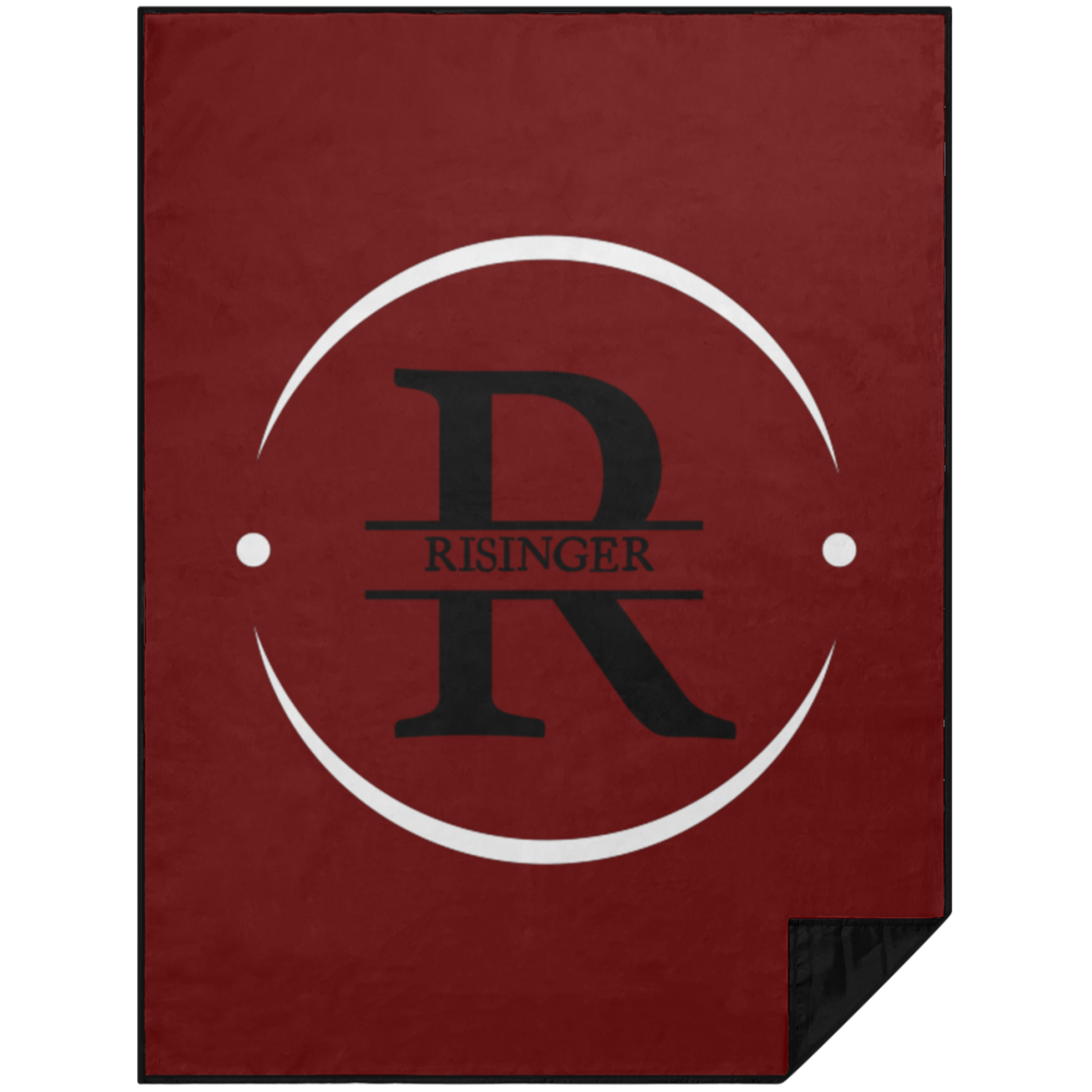 Risinger-white circle PBL Premium Picnic Blanket 60x80