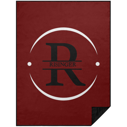 Risinger-white circle PBL Premium Picnic Blanket 60x80