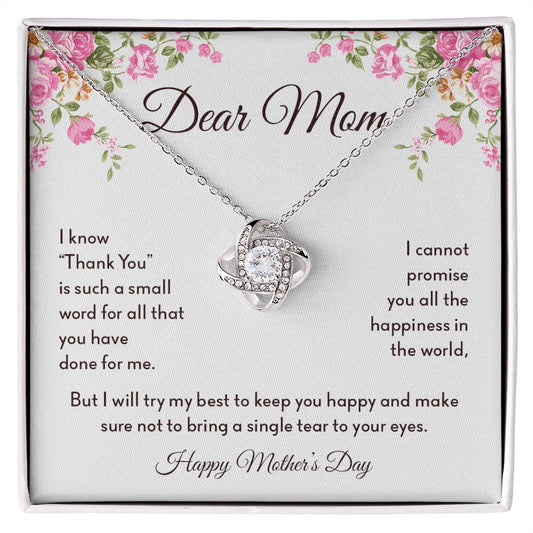 Dear Mom, Happy Mother's Day | Love Knot Necklace