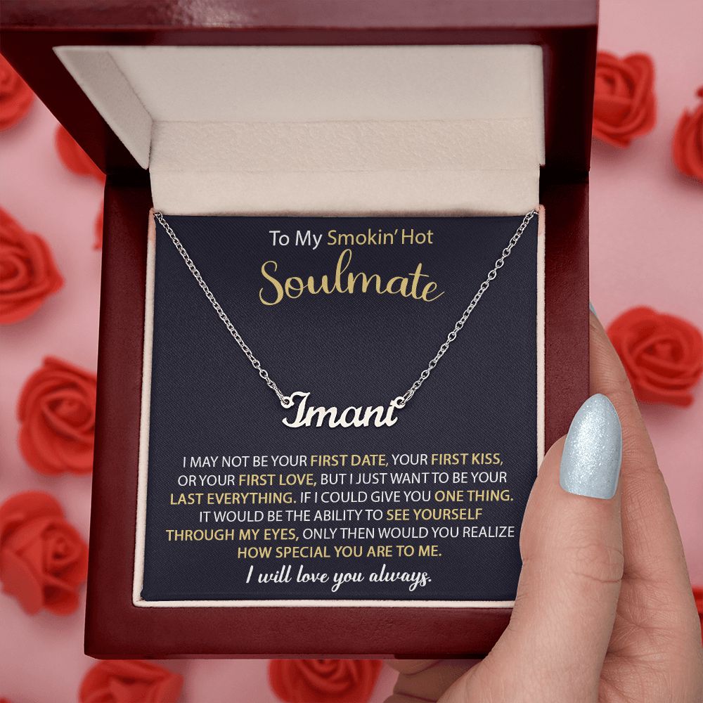 To my Soulmate | Custom Name Necklace |